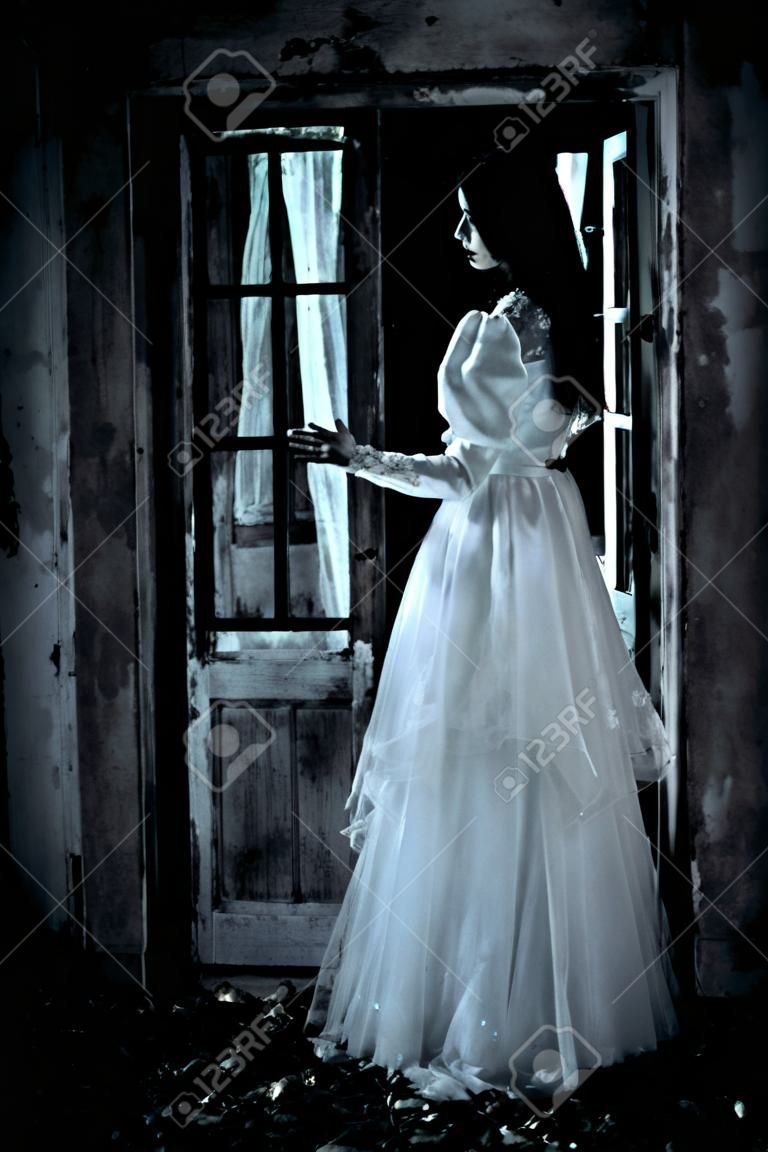 一個可怕的女人的恐怖場景 - 新娘