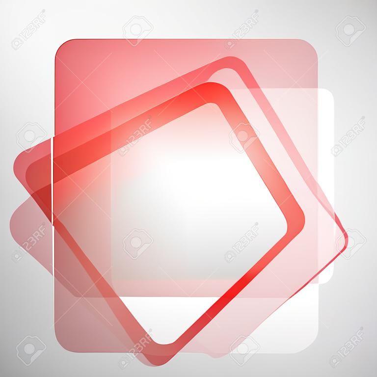 Red abstract squares with patches of light on the grey dim background