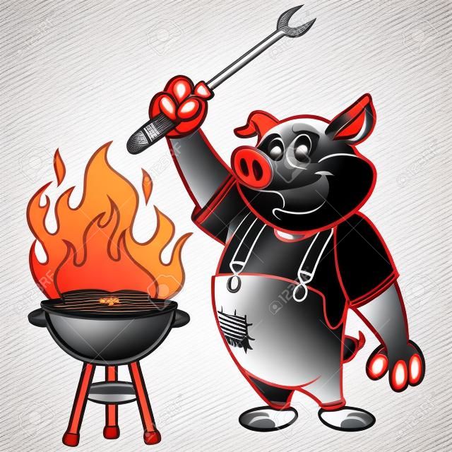 BBQ Griller Pig