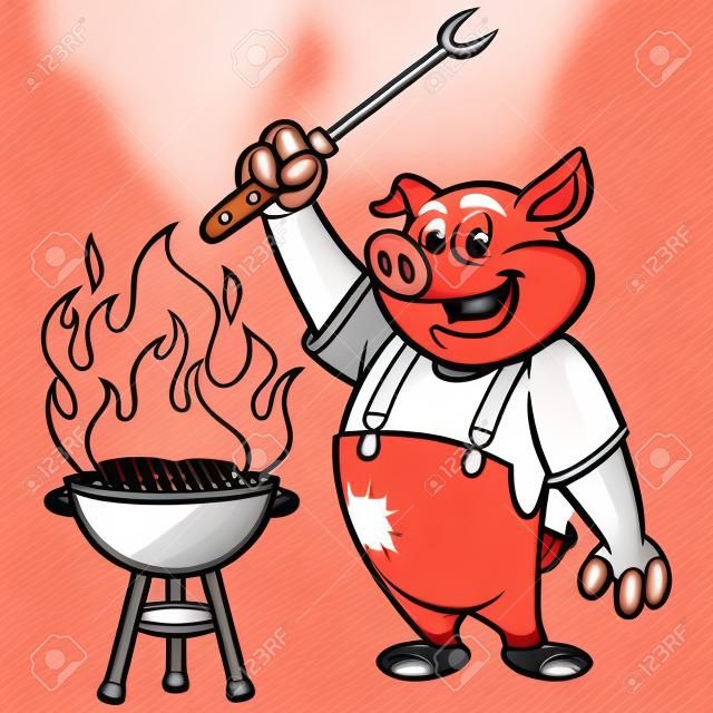 BBQ Griller Pig