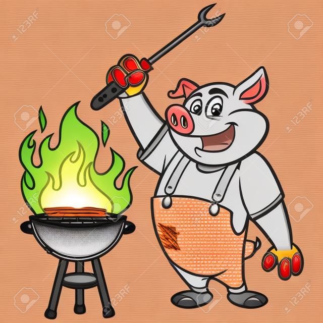 Grill grillezés Pig