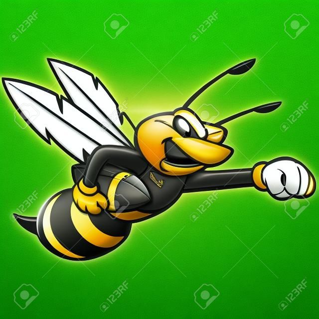 Bee Football Mascot