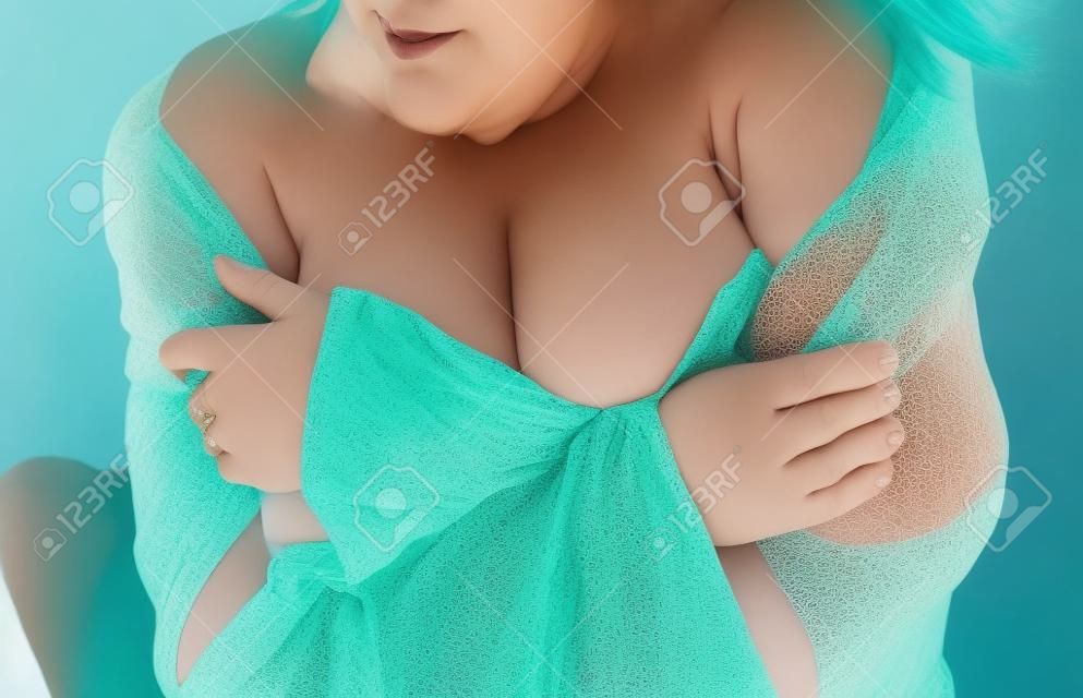 Schöne große Frau Brüste