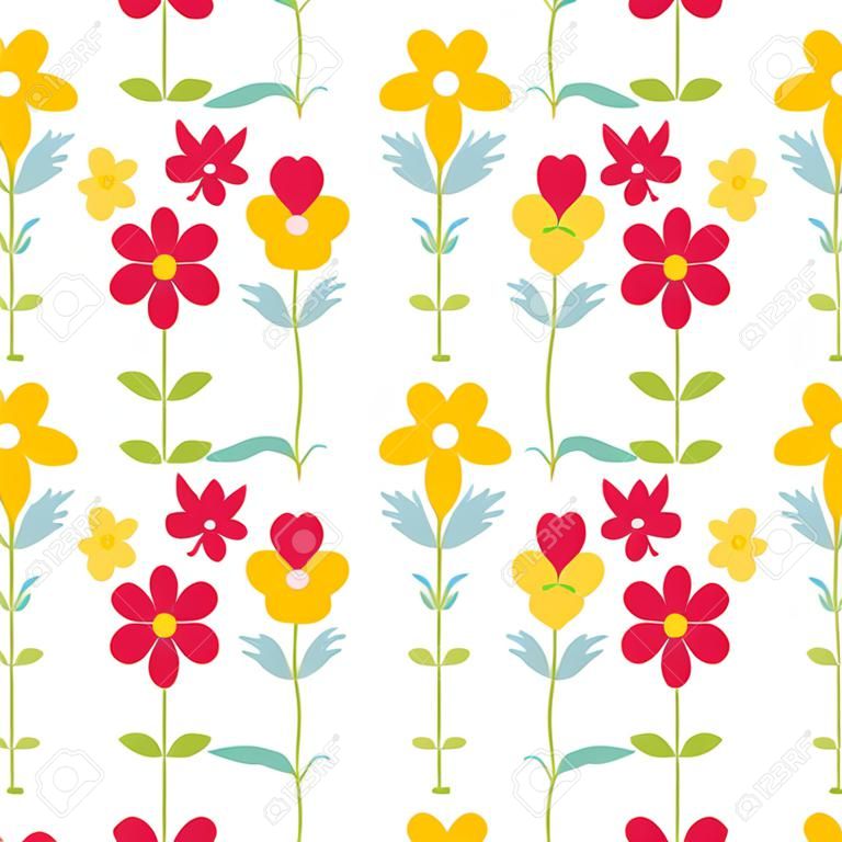 Seamless flowers pattern