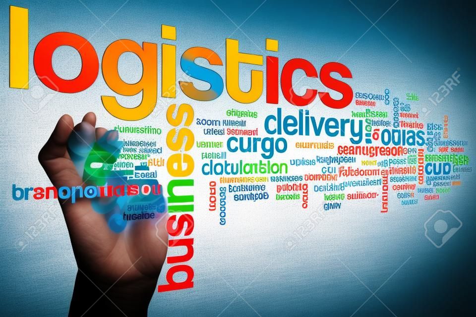 Logistics Wort Cloud-Konzept