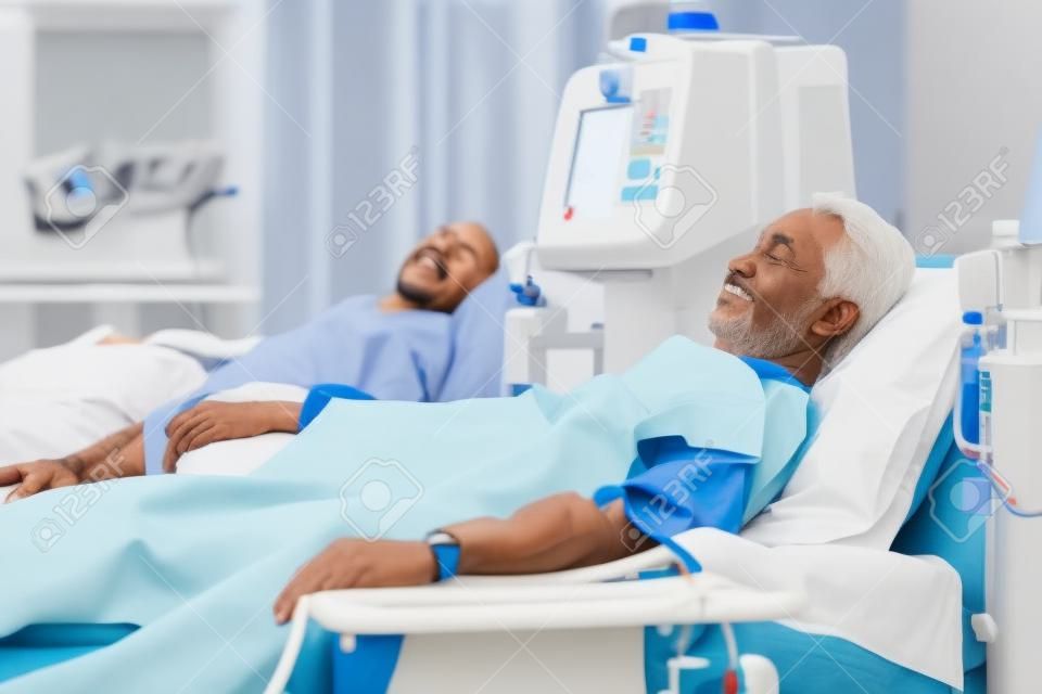 Male patients receiving renal dialysis in hospital