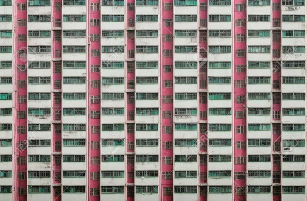 Vieil immeuble dans la ville de Hong Kong