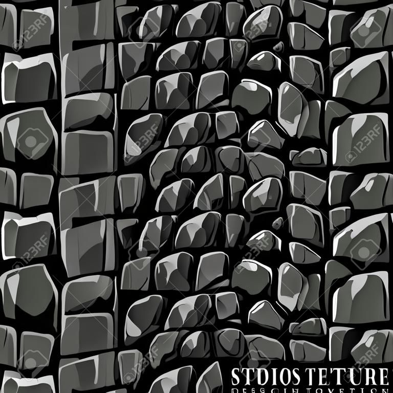 Tekstury kamieni dla projektu. Ilustracji wektorowych