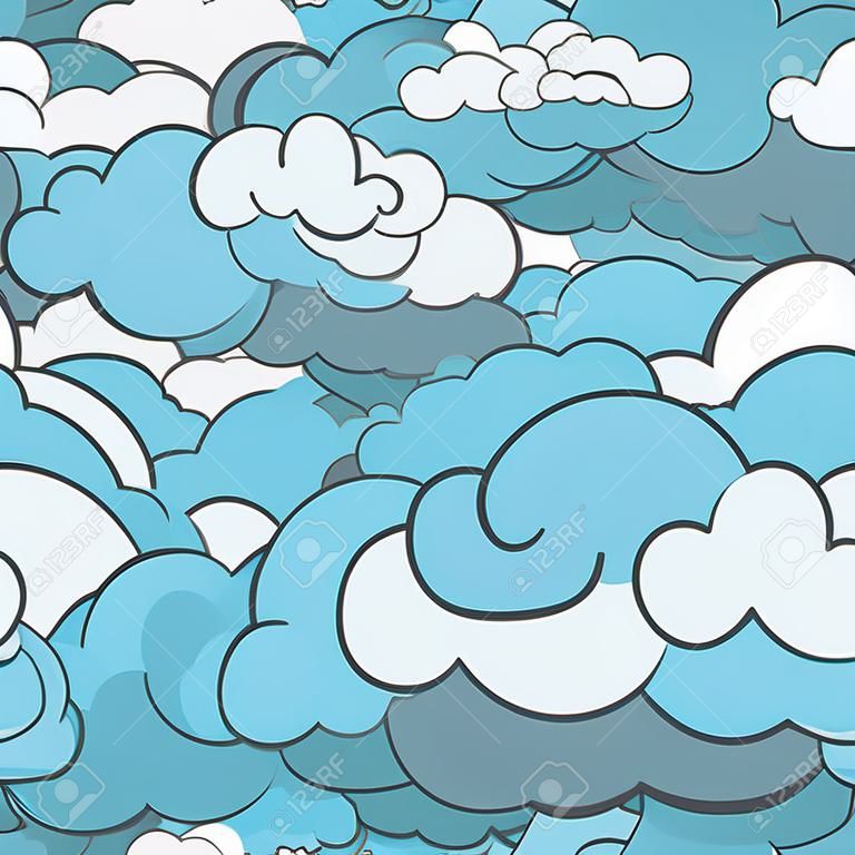 Fondo nublado estilizada