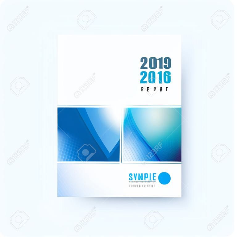 couverture du rapport annuel, brochure modèle