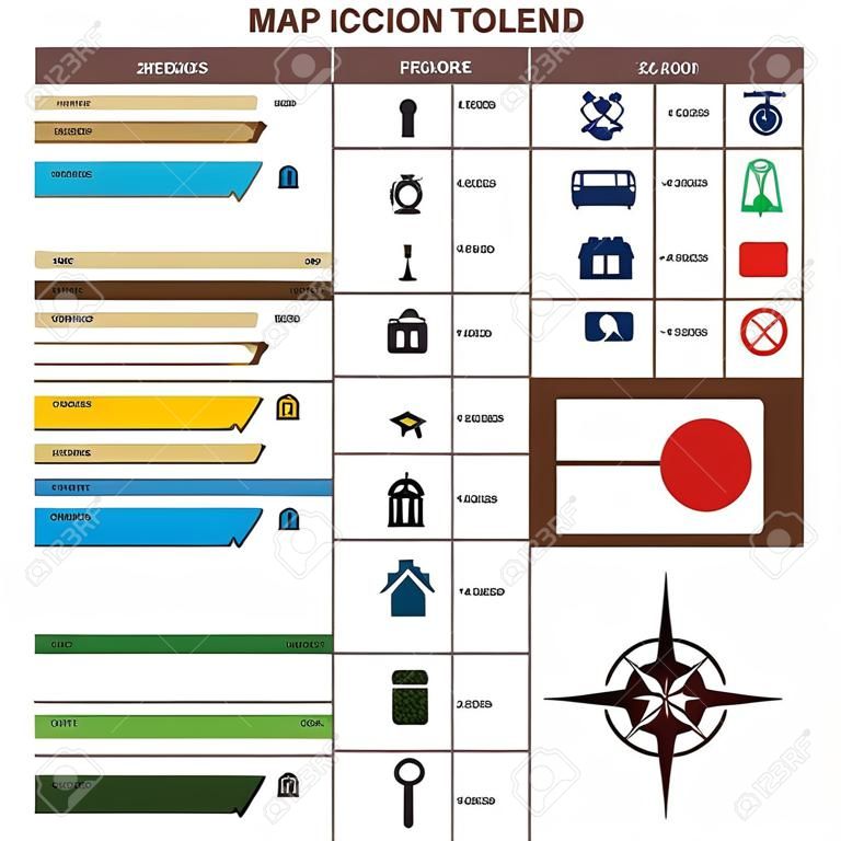 map pictogram legend symbool teken toolkit element