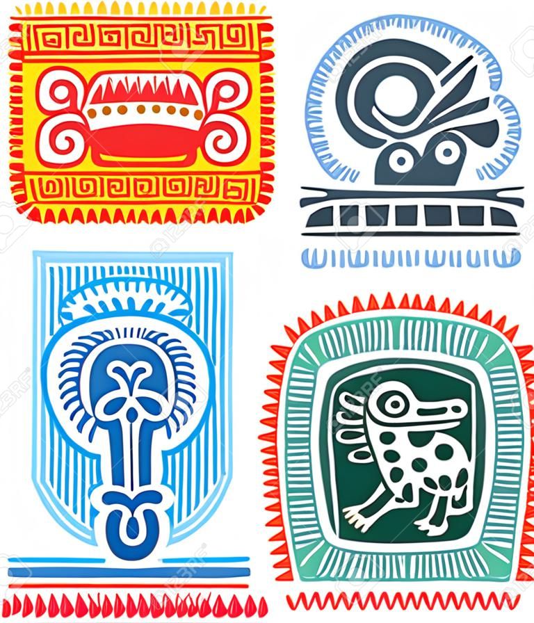 Serie di elementi di messicani