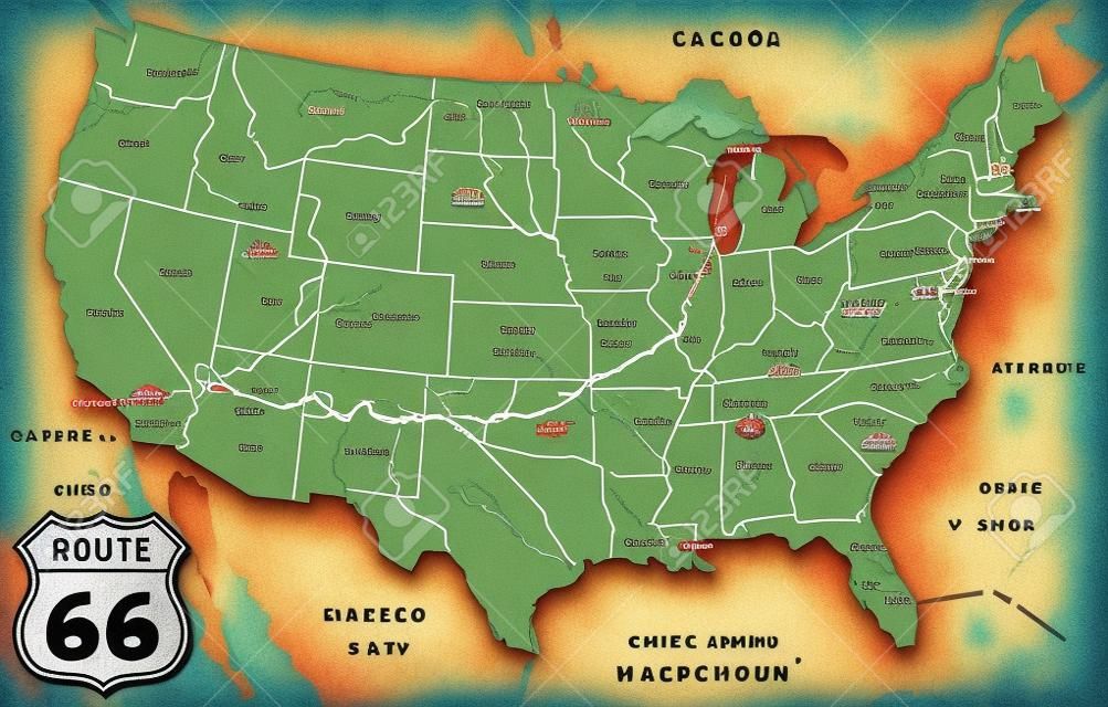 route 66 map