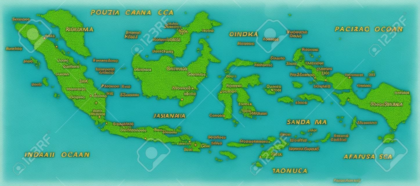 Indonésia mapa