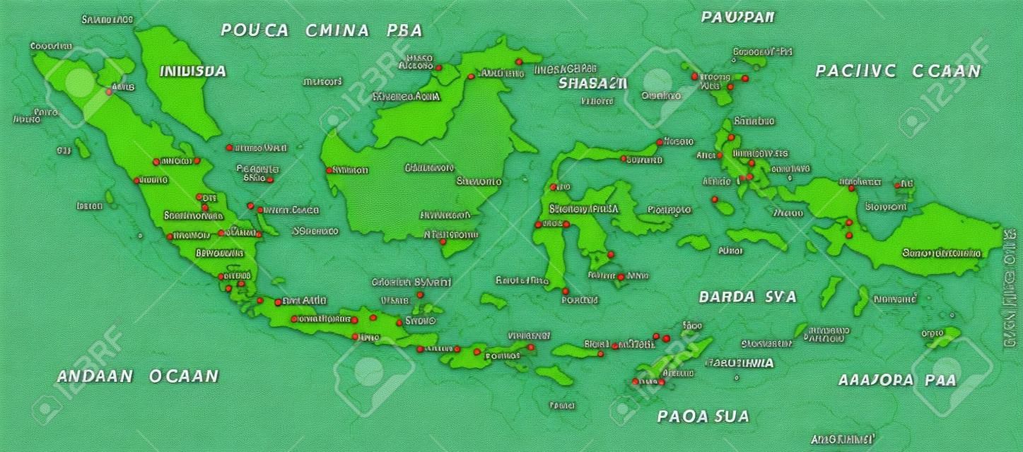 Indonésia mapa