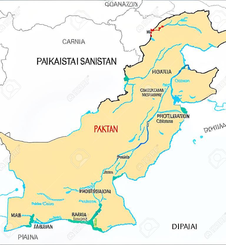 巴基斯坦地圖