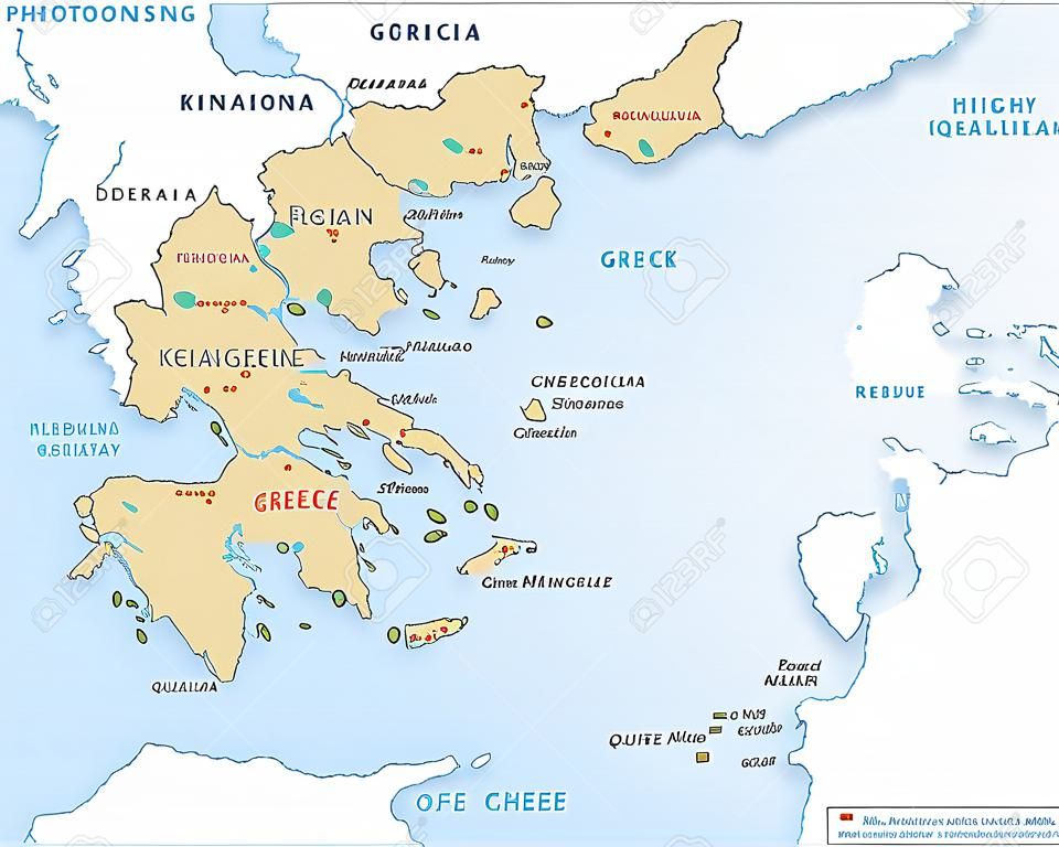 Grécia mapa