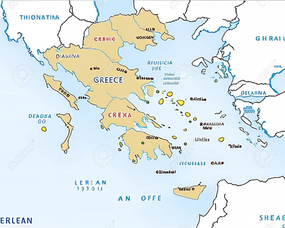 GRIECHENLAND Karte