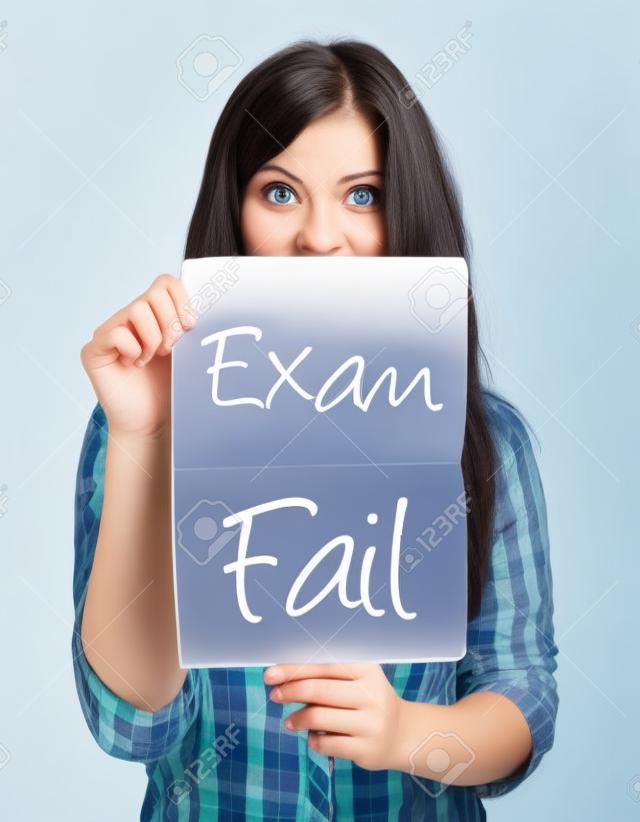 Test fallito o un esame e donna sorpresa