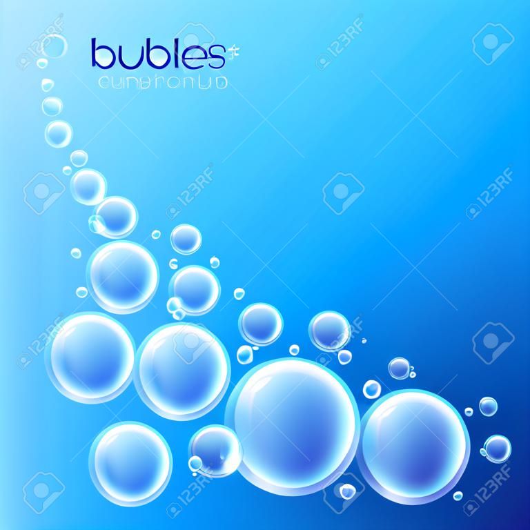 Wave of bubbles. Vector background for your design