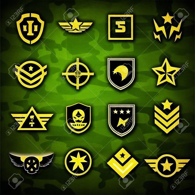 Militair symbool pictogrammen en logo's speciale krachten