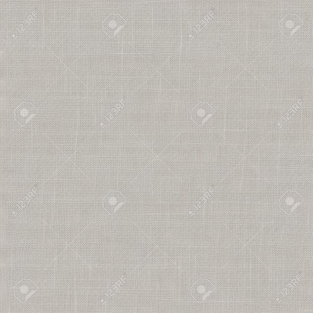Natural Gray French Linen Texture Background. Old Ecru Flax Fibre Seamless Pattern. Organic Yarn Close Up Weave Fabric for Wallpaper, Sack Cloth Packaging, Canvas . Vector.
