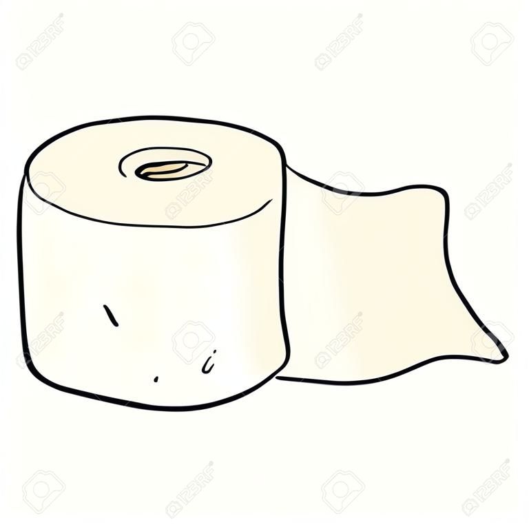 мультфильм руки обращается рулон туалетной бумаги
