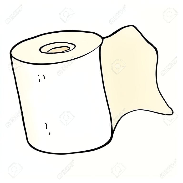 мультфильм руки обращается рулон туалетной бумаги