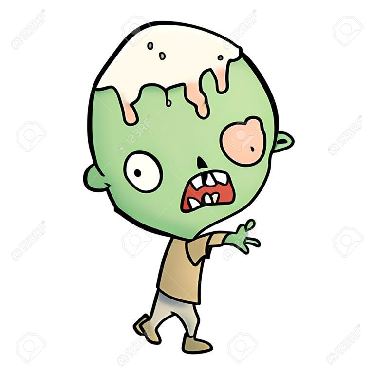 Cute cartoon zombie