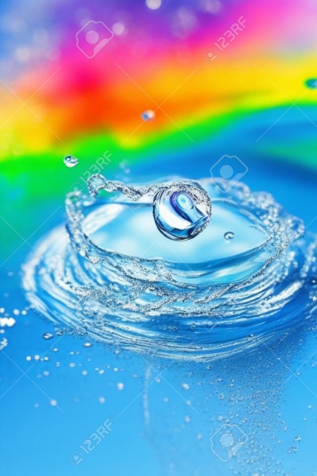 Optimistic drops of water   Full of color 