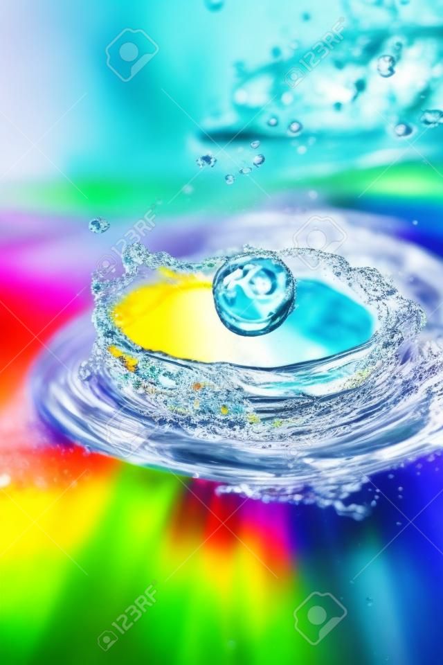 Optimistic drops of water   Full of color 