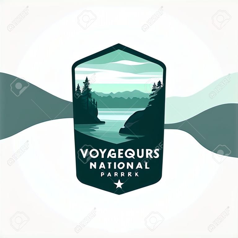 voyageurs national park vector logo symbol illustration design