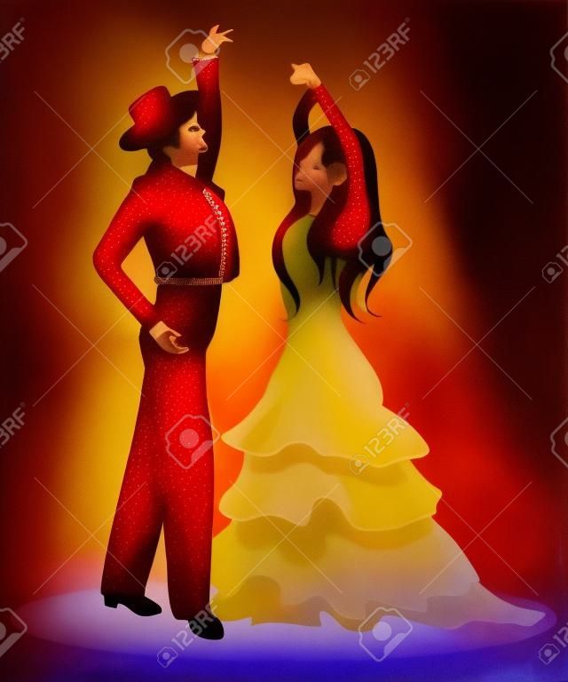 Танцоры фламенко
