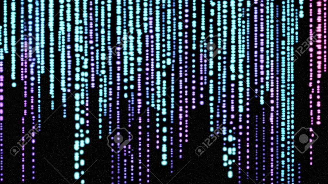 Digital background matrix. Binary computer code. Hacker concept.