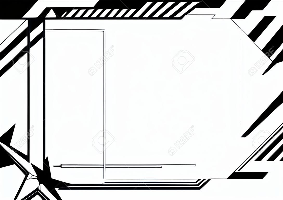 Editable vector high-tech futuristic frame with space for your text or image