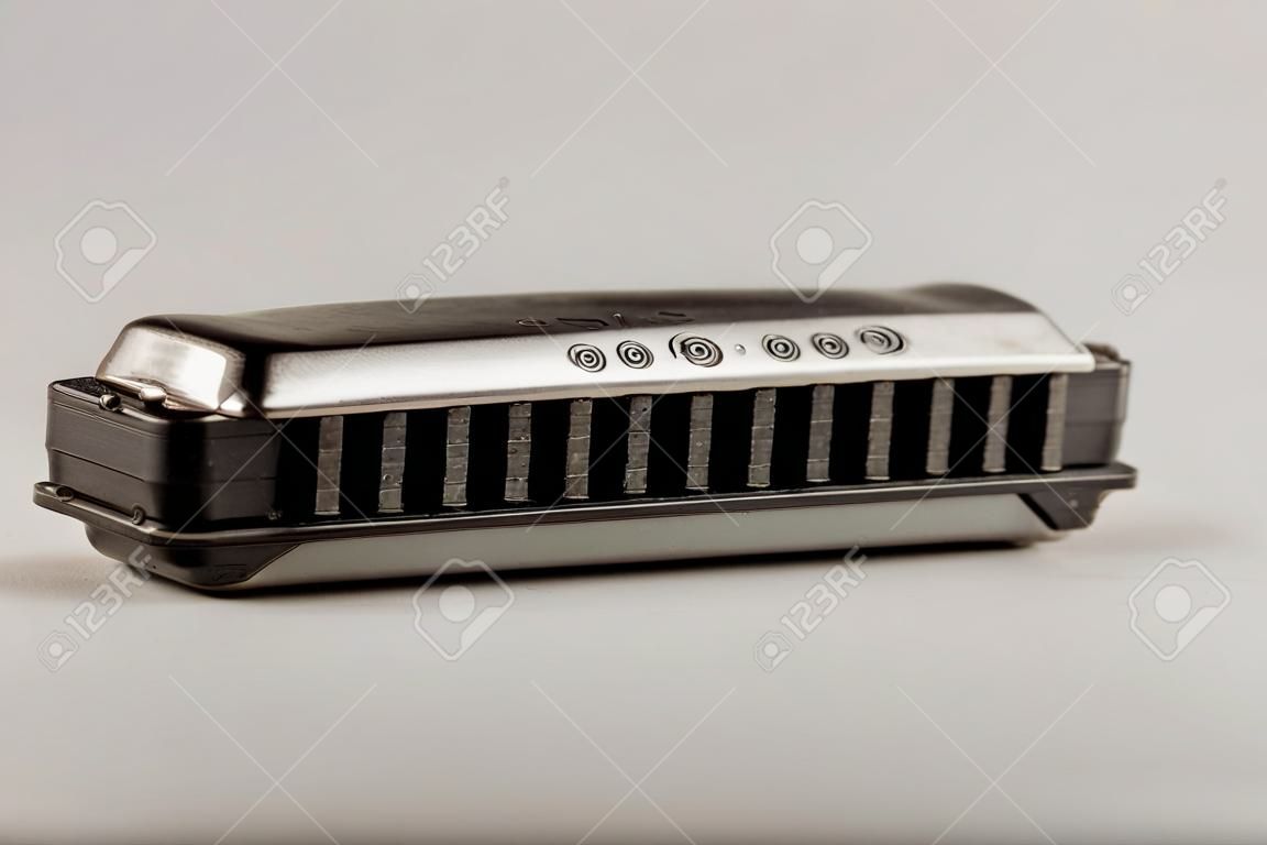 Close up of harmonica 