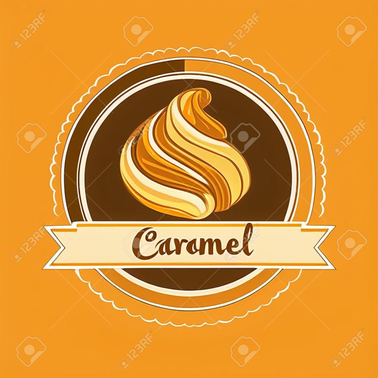 Design de etiquetas de caramelo.