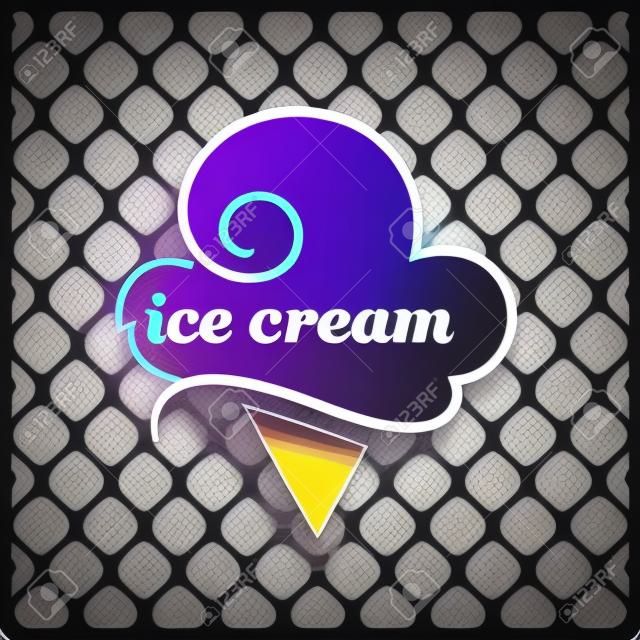 Vector Ice Cream disegno dell'icona di marchio Template Elements.
