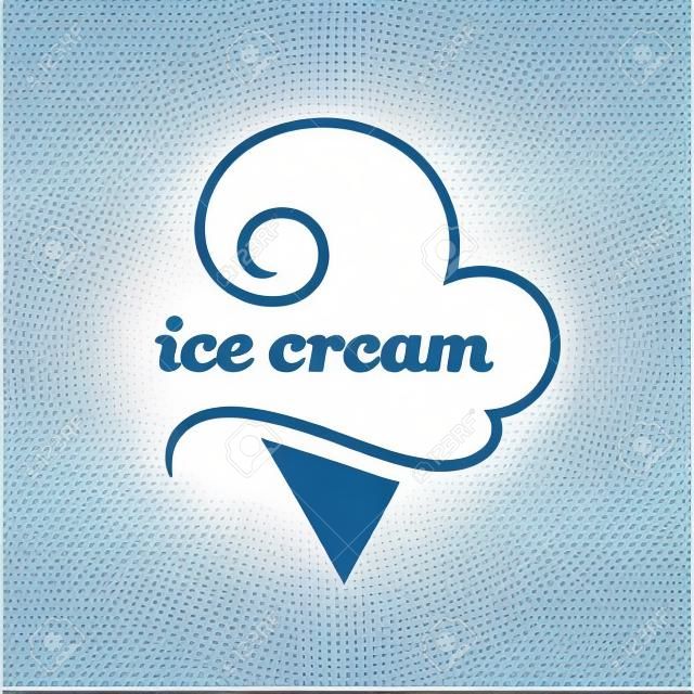 Vector Ice Cream Logo Icon Design Template Elements.