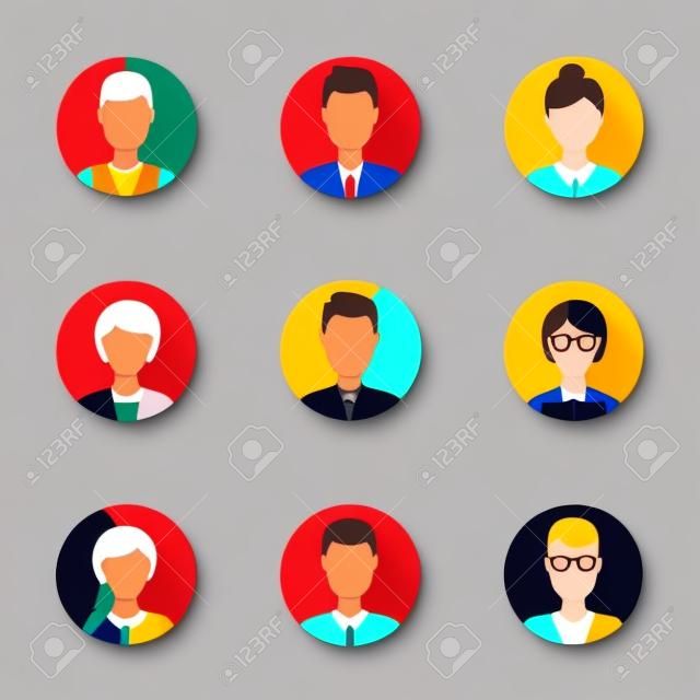 People icons. People Flat icons collection
