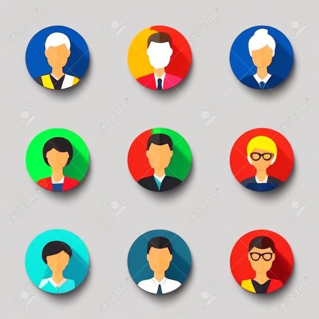 People icons. People Flat icons collection