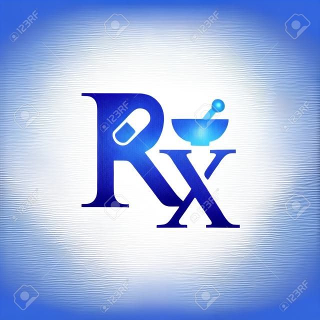 薬局のロゴのテンプレート デザインのベクトル。薬学のシンボル
