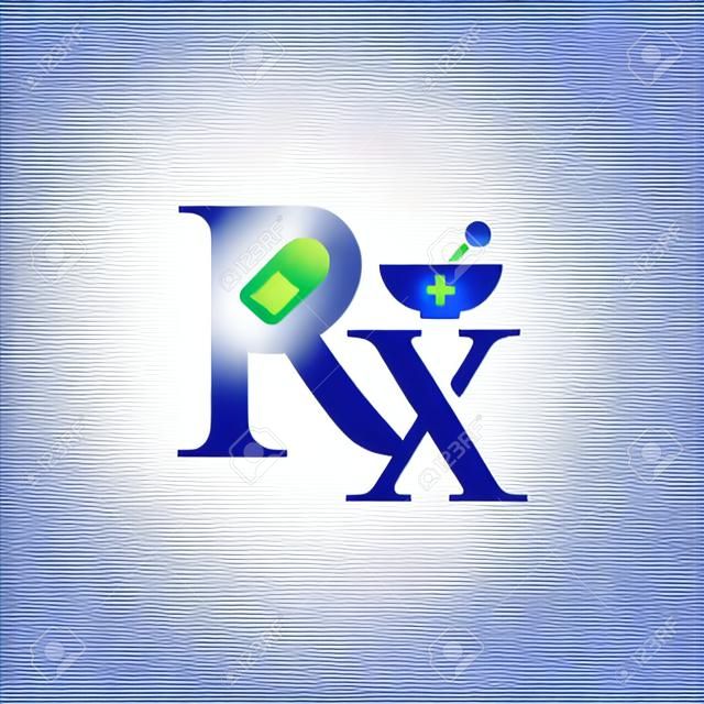 薬局のロゴのテンプレート デザインのベクトル。薬学のシンボル