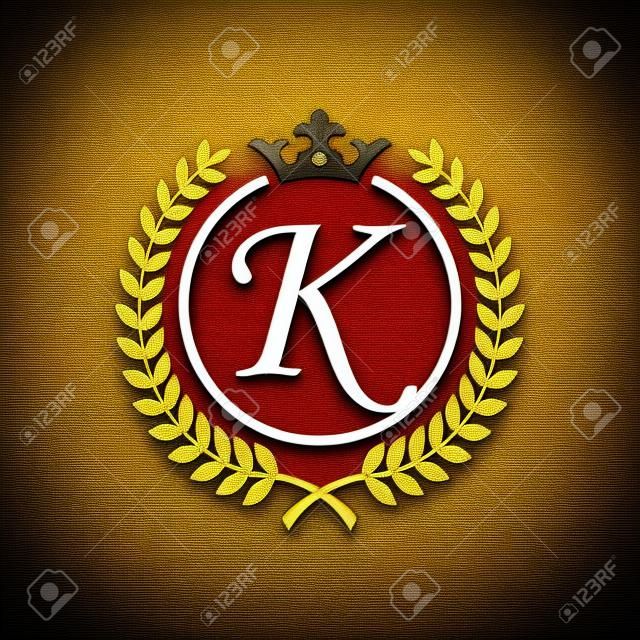Letter K inside Royal Emblem