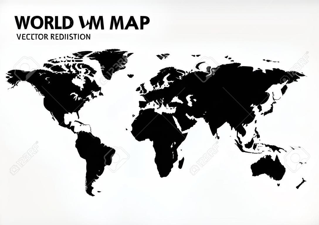 illustrazione vettoriale mappa del mondo