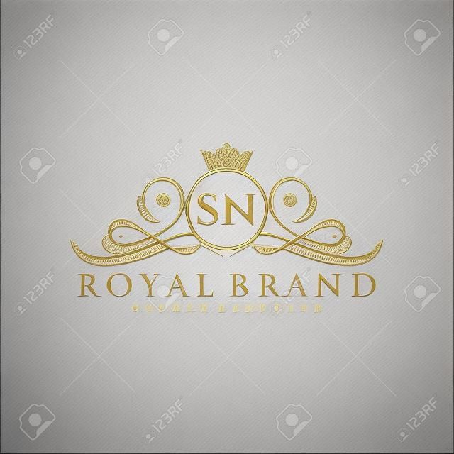 Initial handwriting logo design. Beautiful design logo for fashion, team, wedding, luxury logo.