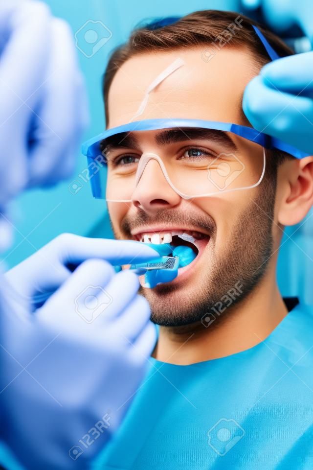 Teeth checkup at dentist