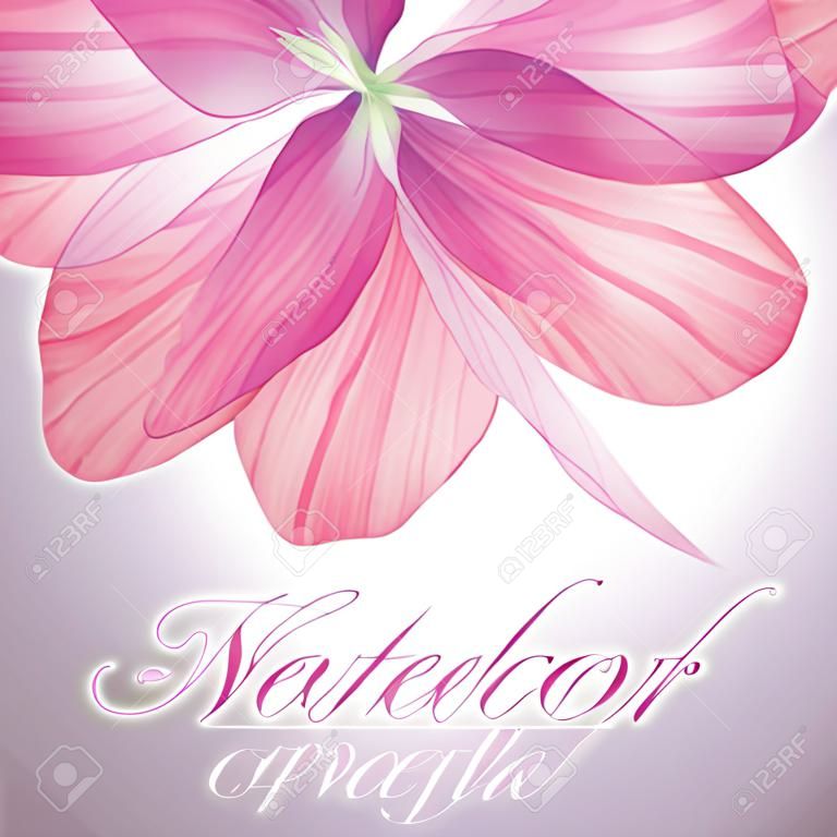 Suluboya çiçek bağbozumu kartı
