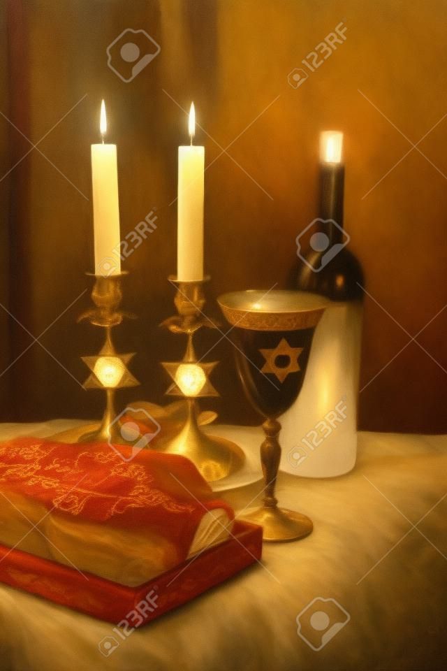 Schabbat Shalom - Traditionelles jüdisches Sabbat-Ritual