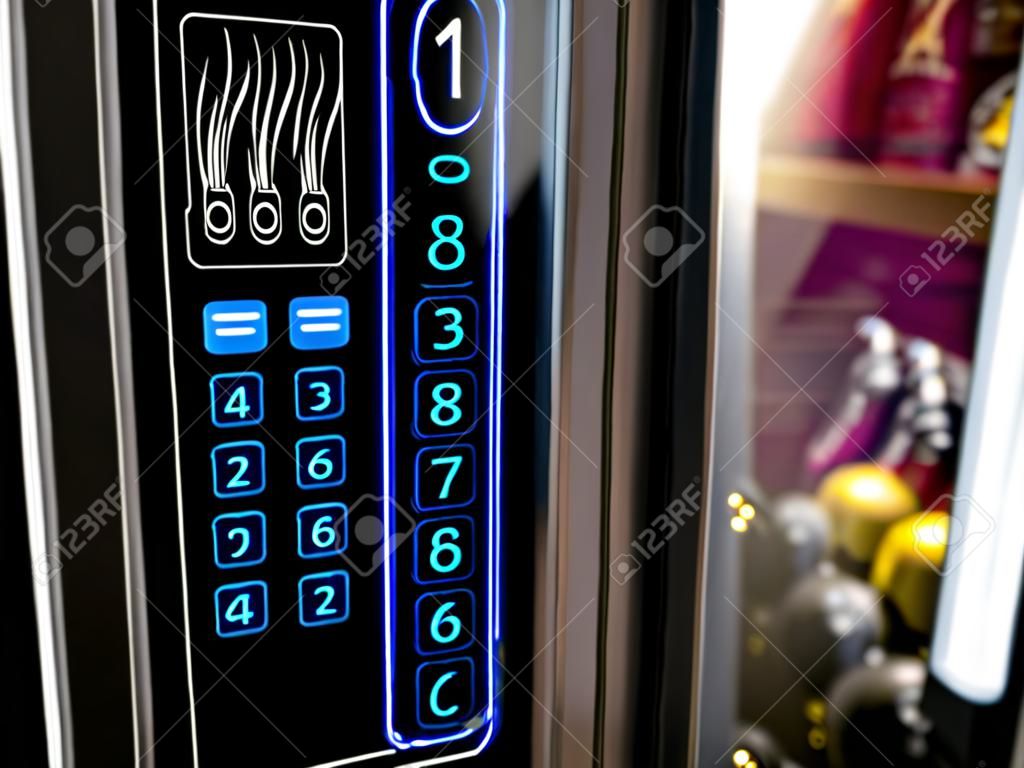 Tastatur Verkaufsautomat Essens- und Getränkeecke